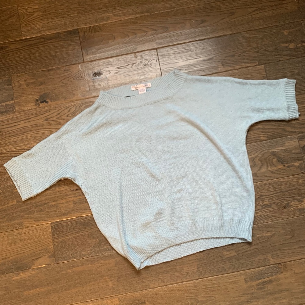 Sky Blue Sweater w/ Back Cutout Design